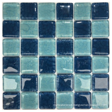 50X50mm River Stone New Trend Glass Mosaic Swimming Pool Tiles